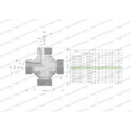 Metric hydraulic manifold bbbb m22x1 5 15l in