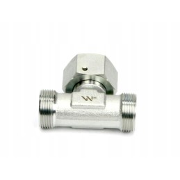 Symmetrical metric hydraulic tee bab m26