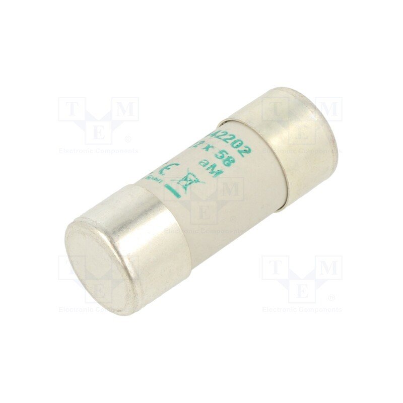 1 pcs x DF ELECTRIC - 442202 - Fuse: fuse, aM, 2A, 690VAC, ceramic,cylindrical,industrial