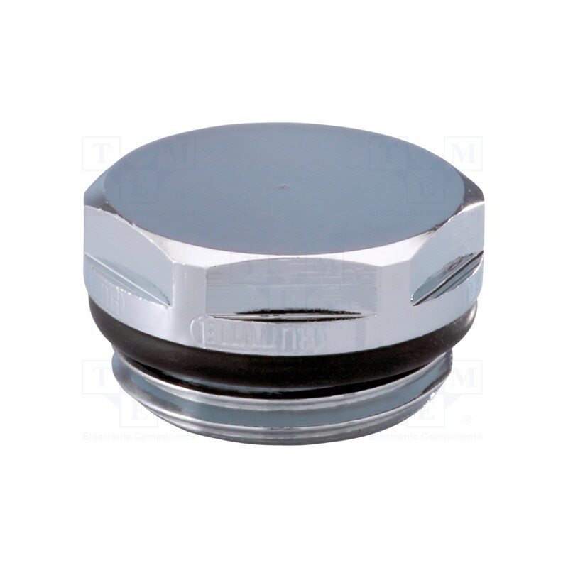 1 pcs x HUMMEL - 2 506 1201 02 - Hexagon head screw plug, with seal, Mat: chrome plated brass