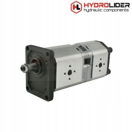 2-section left gear pump, 20 14 cm3 hydrolider