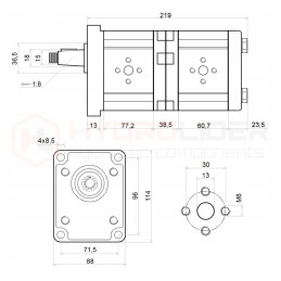 Oil hydraulic pump le 20 10 30l 15l