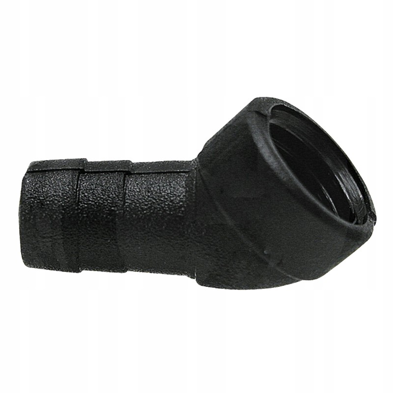 Connector for oil collection system, 45-degree socket