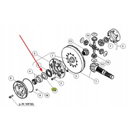 6005028844 differential gear spacer