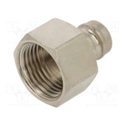 1 pcs x PNEUMAT-ESH 12 NI - Quick connection coupling, max.15bar, Thread: G 1/2' internal