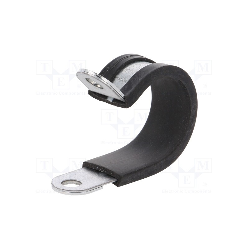 1 pcs x LAPP - 61825400 - Fixing clamp, ØBundle : 25mm, W: 15mm, steel, Ømount.hole: 6.4mm