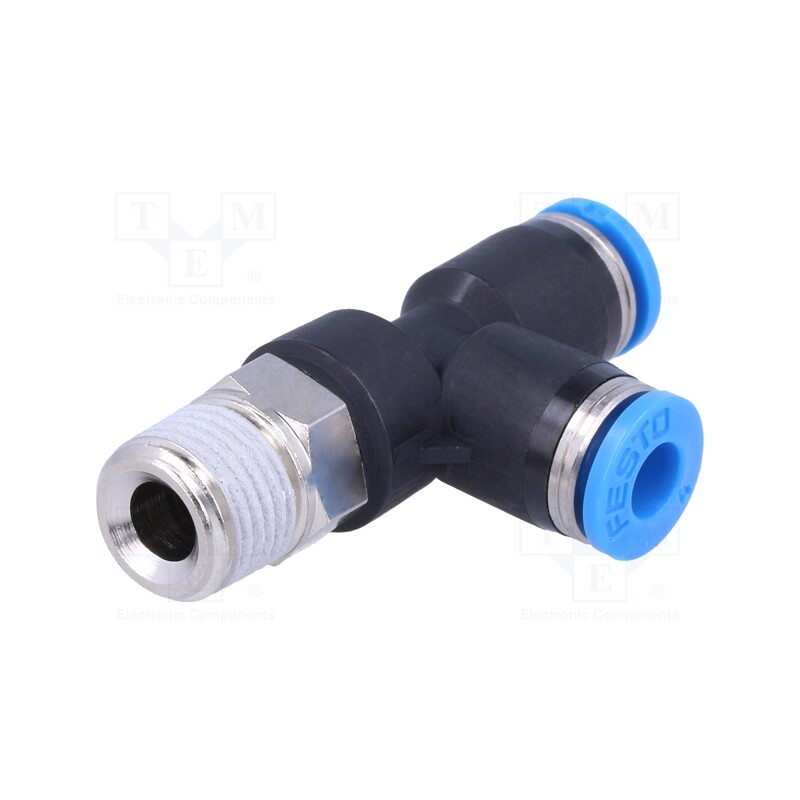 1 pcs x FESTO-153117 - Push-in fitting, straight,T-tap splitter, -0.95÷6bar, PBT, QS