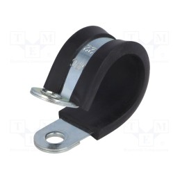 1 pcs x MPC INDUSTRIES - LKD12215 - Fixing clamp, ØBundle : 22mm, W: 15mm, steel, Cover material: EPDM