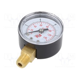 1 pcs x PNEUMAT-M40R.PL010G18 - Manometer, 0÷10bar, non-aggressive liquids,inert gases, 40mm