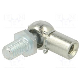 1 pcs x PNEUMAT-92221-10E - Mounting element for gas spring, Mat: zinc plated steel, 10mm