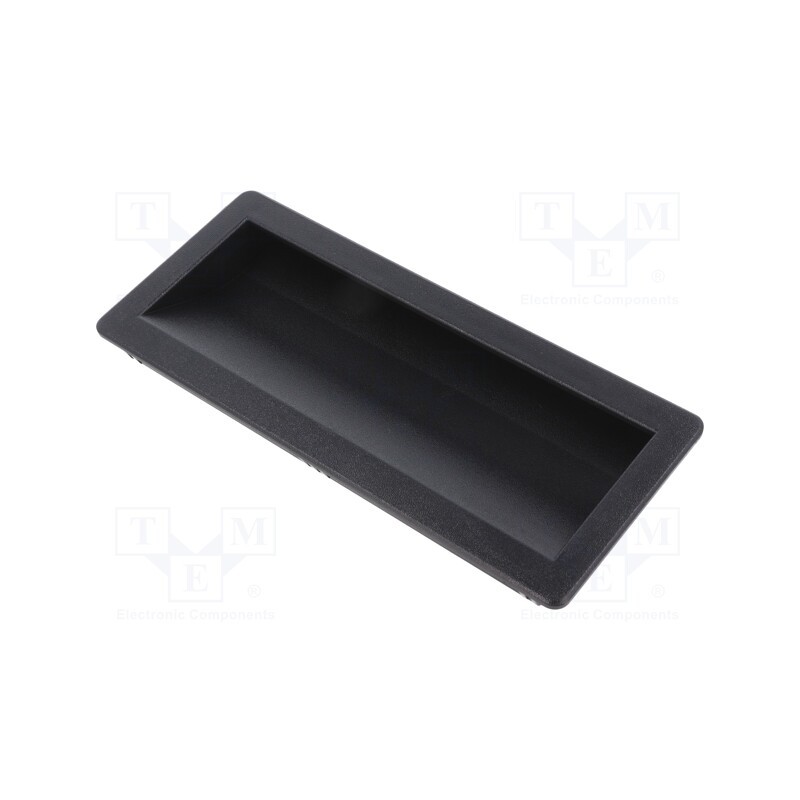 1 pcs x MENTOR - 3239.2003 - Holder, thermoplastic, black, L: 78.5mm, W: 186mm, D: 22mm