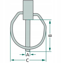 Cotter pin 4mm 32mm 36mm 20099109 granite