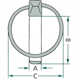 Cotter pin 4mm 32mm 36mm 20099109 granite