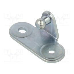 1 pcs x PNEUMAT-92992 - Mounting element for gas spring, Mat: zinc plated steel, 10mm