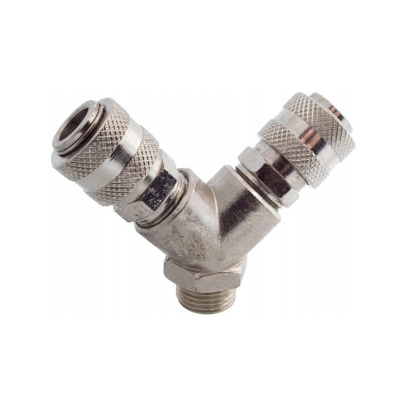 Two-piece quick connectors