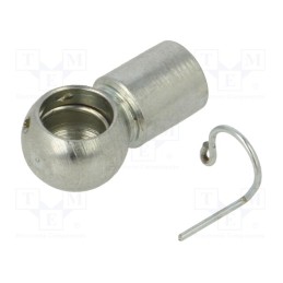 1 pcs x PNEUMAT-92215 - Mounting element for gas spring, Mat: zinc plated steel, 10mm
