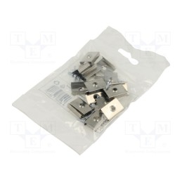 1 pcg x TOPMET - C7950019 - Flexible mounting plate S, natural, 20pcs, stainless steel