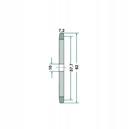 Sprocket for chain 08b 1 of 14 62mm 10mm