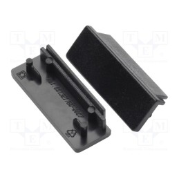 1 pcg x TOPMET - 84040002 - Cap for LED profiles, black, 20pcs, ABS, WIDE24