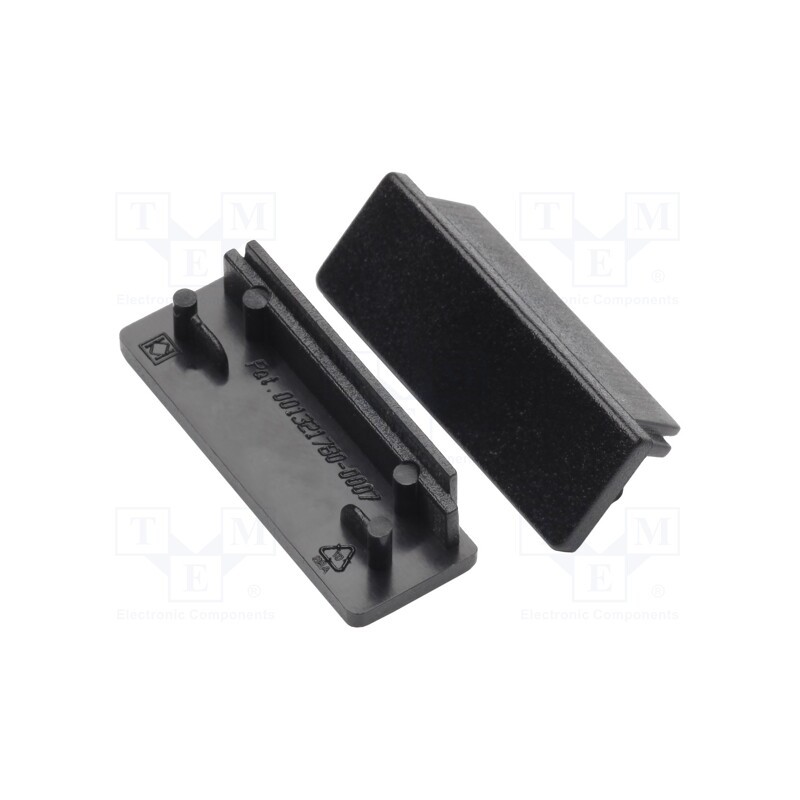 1 pcg x TOPMET - 84040002 - Cap for LED profiles, black, 20pcs, ABS, WIDE24
