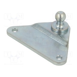 1 pcs x PNEUMAT-92298 - Mounting element for gas spring, Mat: zinc plated steel, 10mm