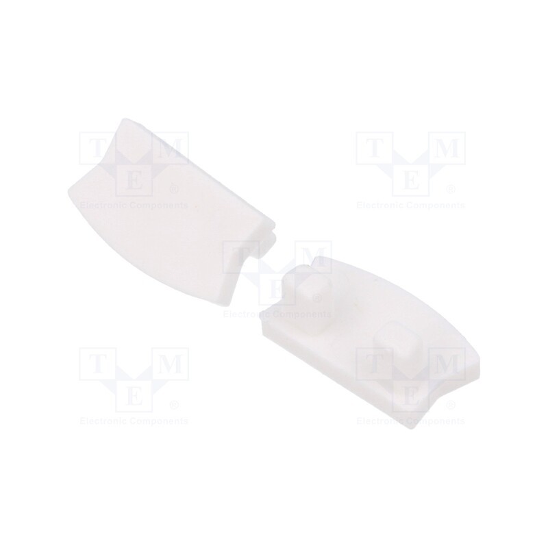 1 pcg x GTV Poland - PA-ZASGLAXMNK-10 - Cap for LED profiles, white, 10pcs.