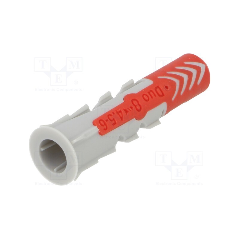 1 pcg x FISCHER - 555008 - Plastic anchor, without screw, 8x40, DUOPOWER, 100pcs, 8mm