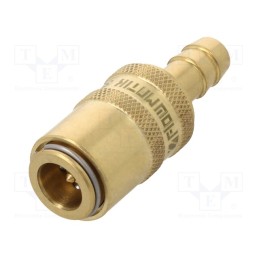 1 pcs x PNEUMAT-S06HZ WO8 - Quick connection coupling, straight,with valve, max.10bar