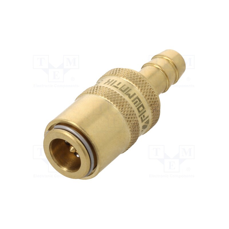 1 pcs x PNEUMAT-S06HZ WO8 - Quick connection coupling, straight,with valve, max.10bar