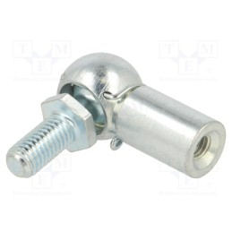 1 pcs x PNEUMAT-92220-13E - Mounting element for gas spring, Mat: zinc plated steel, 13mm