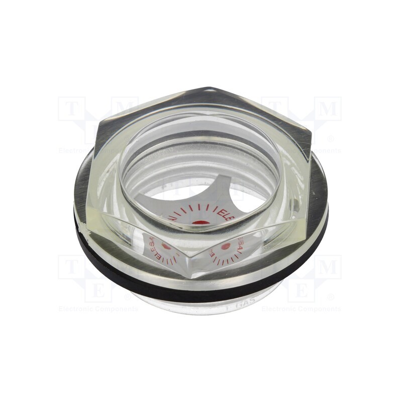 1 pcs x ELESA+GANTER - 13741 - Level indicator, Inspect.hole dia: 24mm, G 1', 8÷10Nm, max.110°C