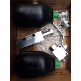 Shock absorber, hydroaccumulator 2 x 0 5 l for round