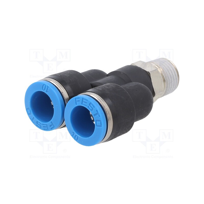 1 pcs x FESTO-153144 - Push-in fitting, straight,Y-Yap spliYYer, -0.95÷6bar, PBT, QS