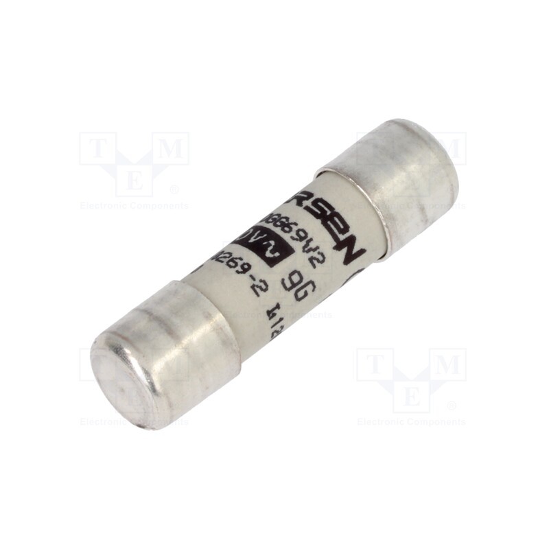 1 pcs x MERSEN - FR10GG69V2 - Fuse: fuse, gG,time-lag, 2A, 690VAC, 10x38mm