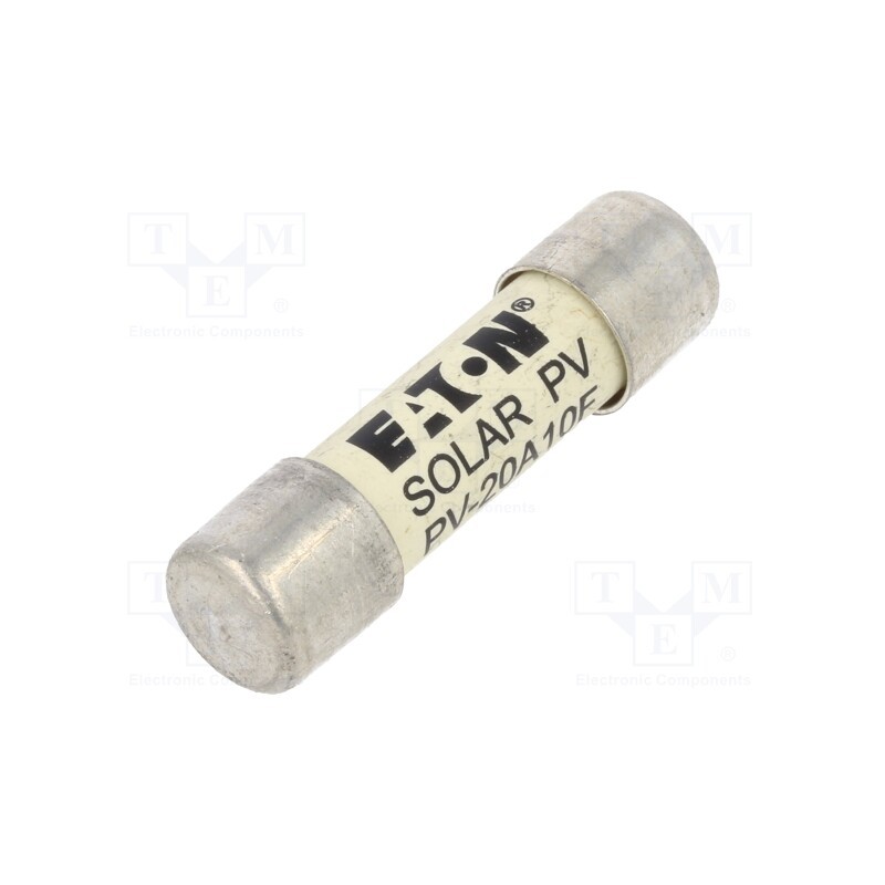 1 pcs x BUSSMANN - PV-20A10F - Fuse: fuse, gPV, 20A, 1kVDC, ceramic,cylindrical,industrial