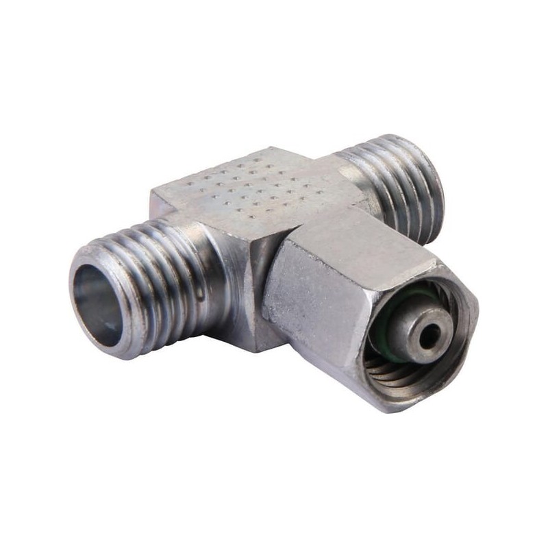 T-connector with symmetrical nut m14x1 5 8