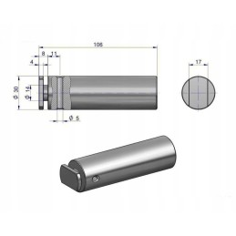 Hitch bracket pin C 385 original Ursus
