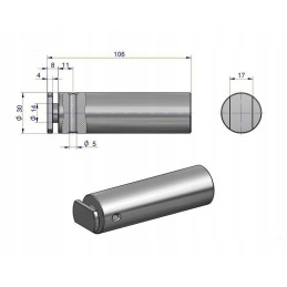 Hitch bracket pin C 385 original Ursus