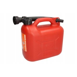 5l plastic canister with funnel borg kan001
