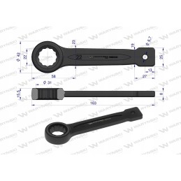 22mm Warynski punching ring spanner
