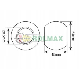 Balls for lower pulleys 28 5x64x45mm new holland k