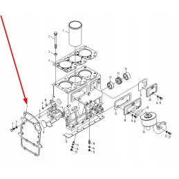 KM385t 01018m flywheel housing gasket
