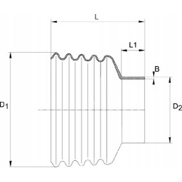 Walterscheid sc12 r4 protective cap d 142 mm l