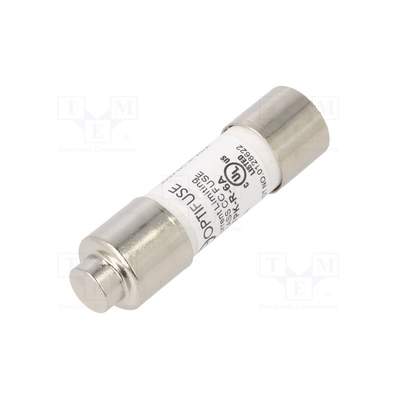 1 pcs x OPTIFUSE - FPK-R-6A - Fuse: fuse, quick blow, 6A, 600VAC, 600VDC, cylindrical,industrial