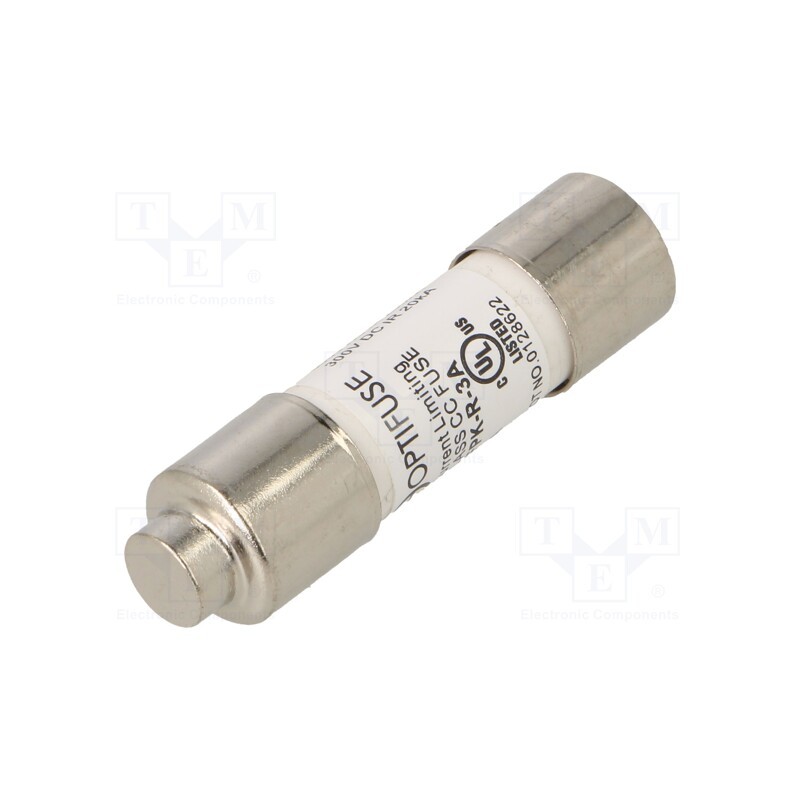 1 pcs x OPTIFUSE - FPK-R-3A - Fuse: fuse, quick blow, 3A, 600VAC, 600VDC, cylindrical,industrial
