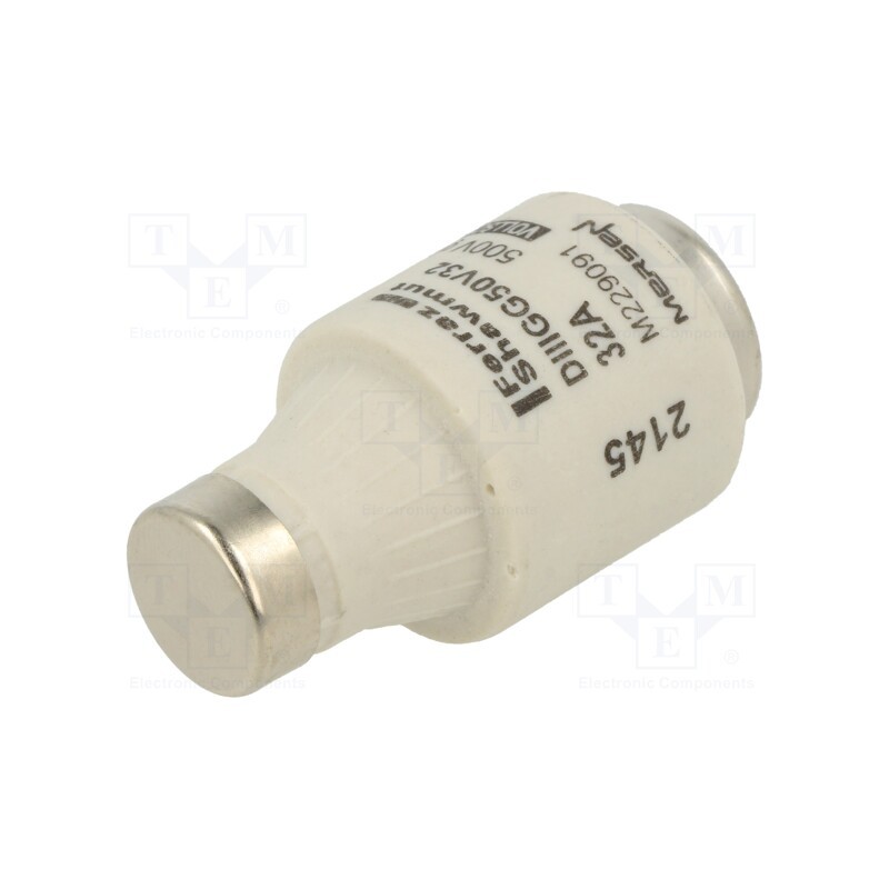 1 pcs x MERSEN - DIIIGG50V32 - Fuse: fuse, gG, 32A, 500VAC, 500VDC, industrial, DIII