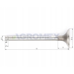 Exhaust valve mf4 original ursus 31431881