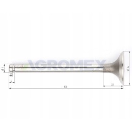 Exhaust valve mf4 original ursus 31431881