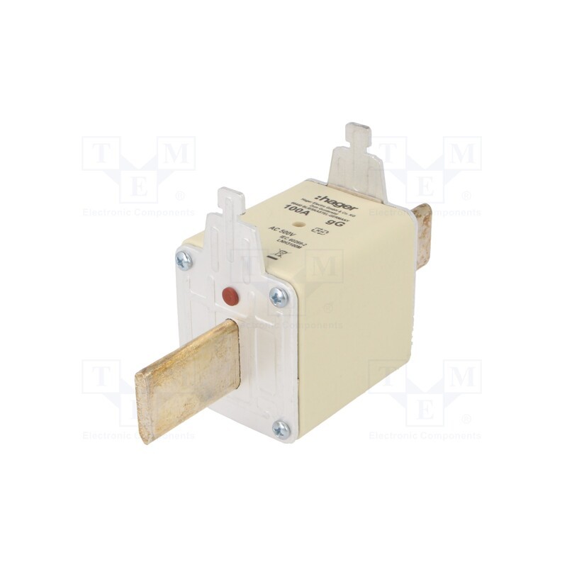 1 pcs x HAGER - LNH3100M - Fuse: fuse, gG, 100A, 500VAC, industrial, NH3C