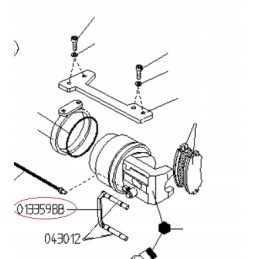 Handbrake spring 013359bb merlo